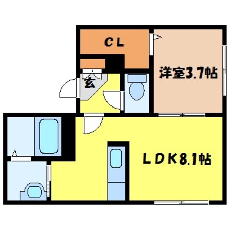 西１８丁目駅 徒歩13分 3階の物件間取画像